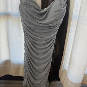 Lovely Day Gray/Blue Ruched Fancy Dress